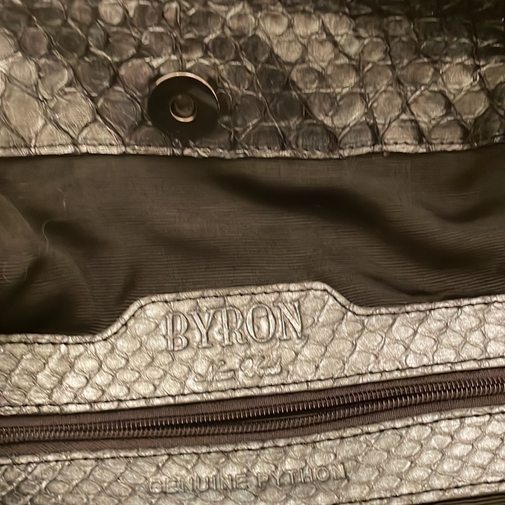 Large Black Python Hobo Bag. Barely Used - image 5